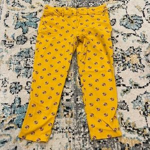 Yellow Floral Old Navy Pixie Pants